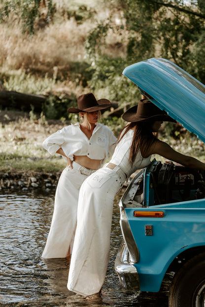 The Jarrah Maxi Denim Skirt