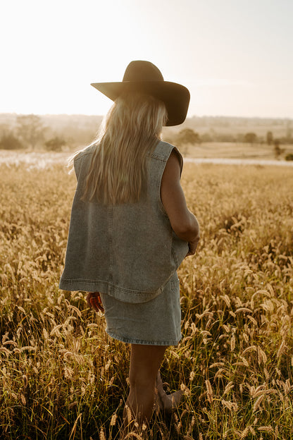 The Saltbush Denim Vest